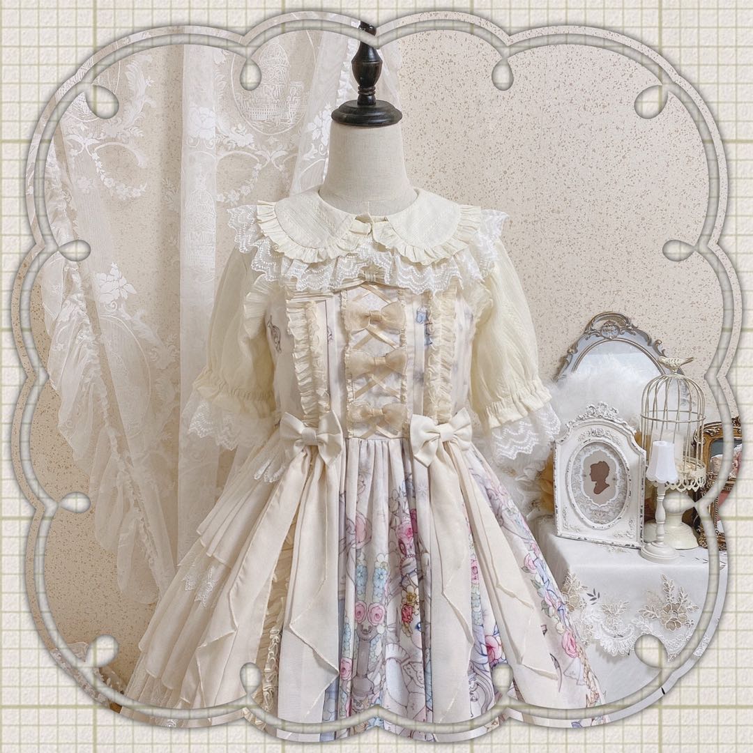 MIST - Sweet Lolita Golilla Short Sleeve Shirt