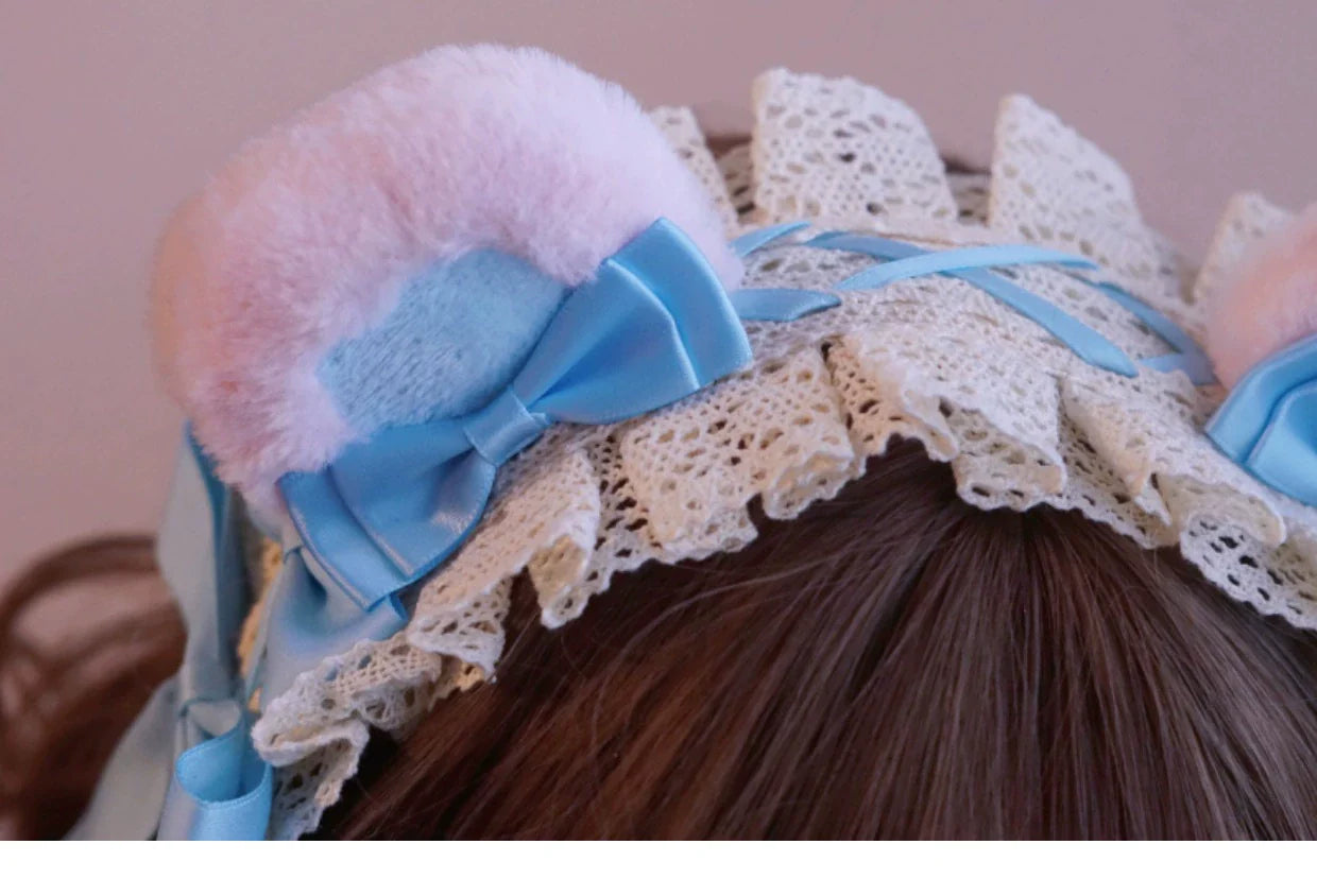 Besozealous - Handmade Lolita KC Animal Ear Coffee Hairband