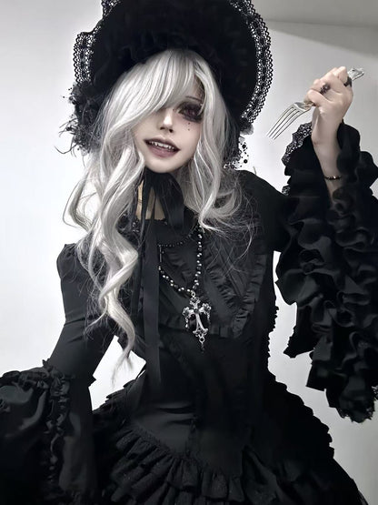 The Original Witch - Phoenix - Gothic Lolita Skirt & Shirt & Jabot For Halloween Festival