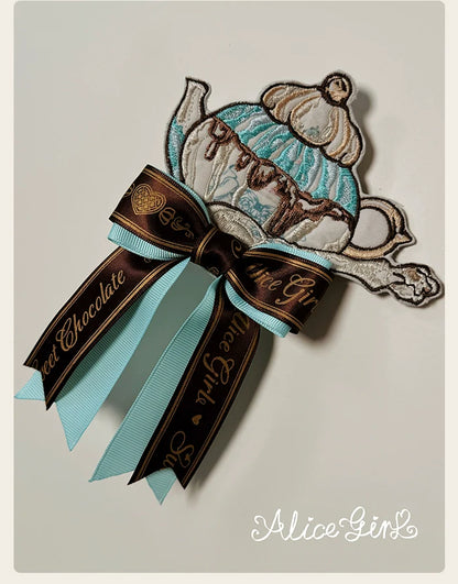 Alice Girl - Bear Chocolate Bar - Kawaii Lolita Headdress Set