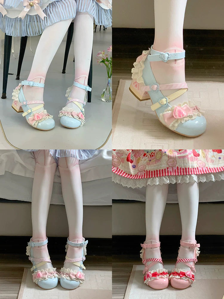 Aimee - Strawberry Limited 2.0 - Sweet Lolita Mary Jane Heel Shoes