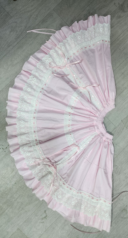 WangYan&Summer - Customizable Sweet Lolita SK Cotton Pink Underskirt