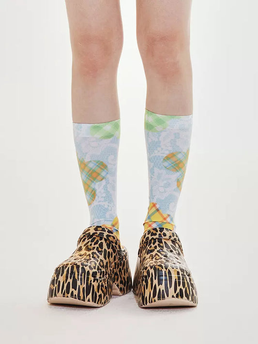 Lace pattern socks【s0000009522】