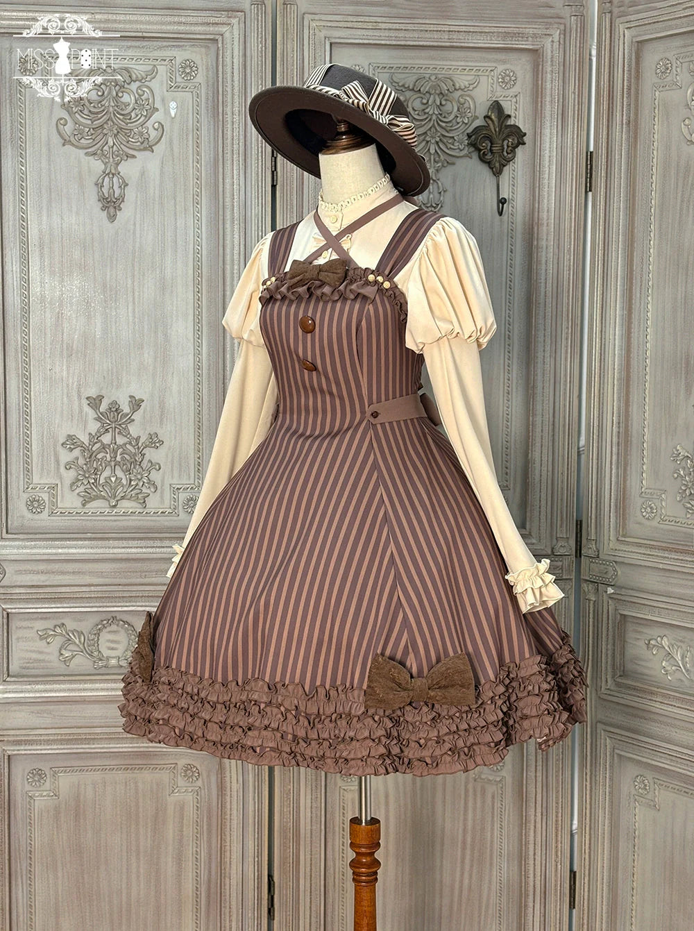 Miss Point - Classic Lolita JSK Customized Stripe Lolita Dress