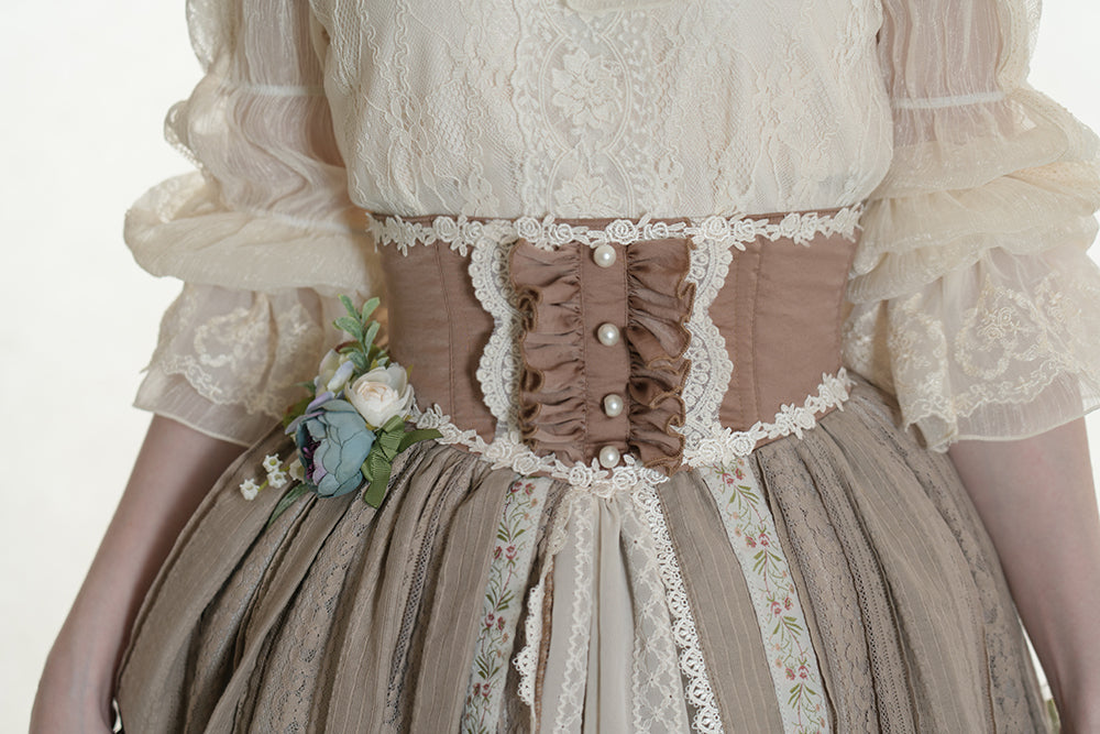 Miss Point - The Sally Gardens - Fish Bone High Waist Lolita Skirt