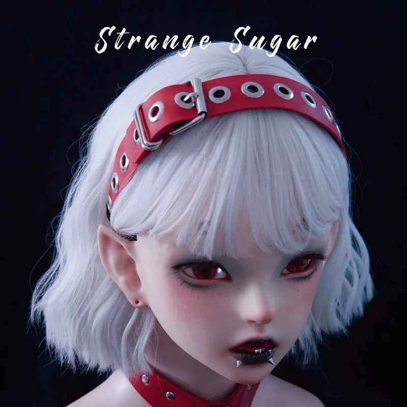 Strange Sugar - Gothic Lolita KC Faux Leather Punk Lolita Hair Accessories