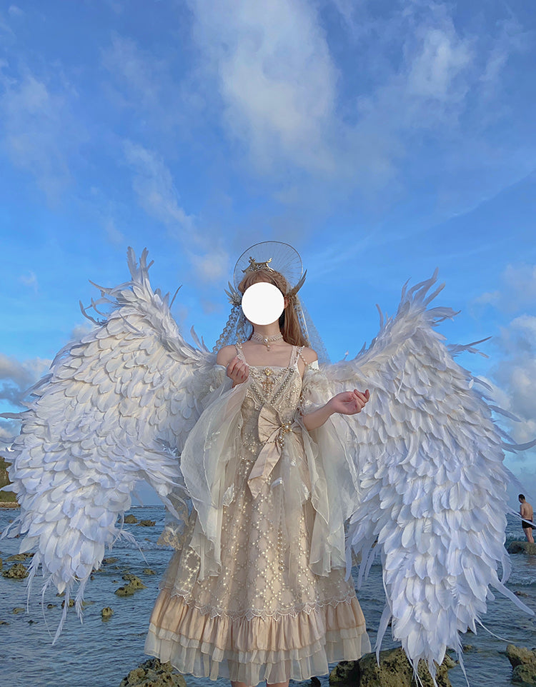 Lingxi Lolita - Greek Style Vintage Handmade Bead Lolita Dress