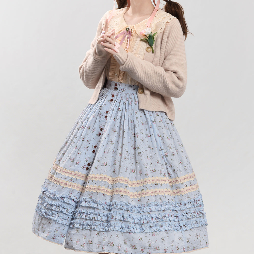Miss Point - Flower and Alice - Idyllic Retro Floral Country Lolita SK