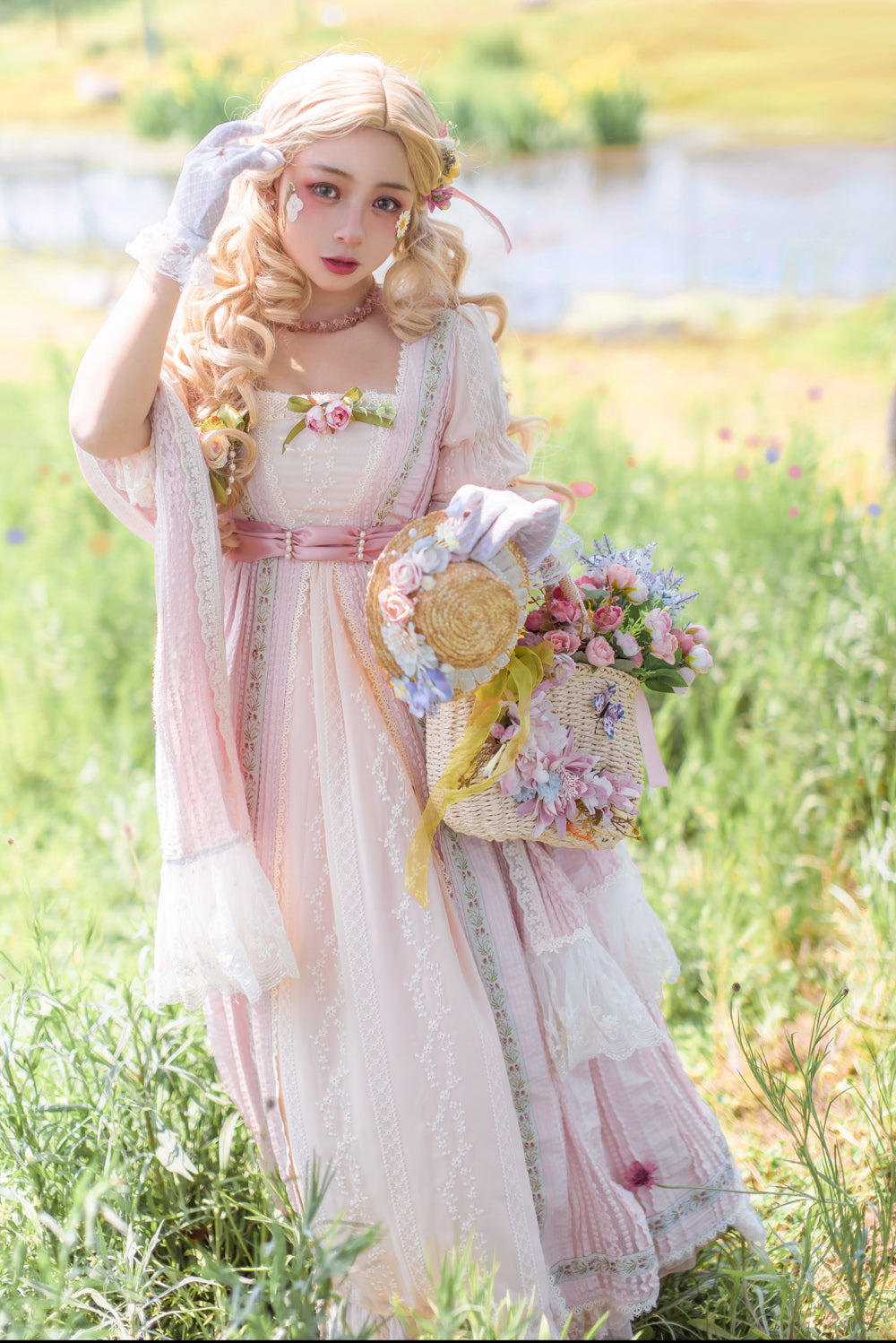 Miss Point - The Sally Gardens - Elegant Lolita Lotus Sleeves OP Dress