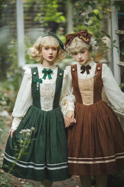 Miss Point - Customized Lolita Jumper Dress - Elegant College Lolita JSK