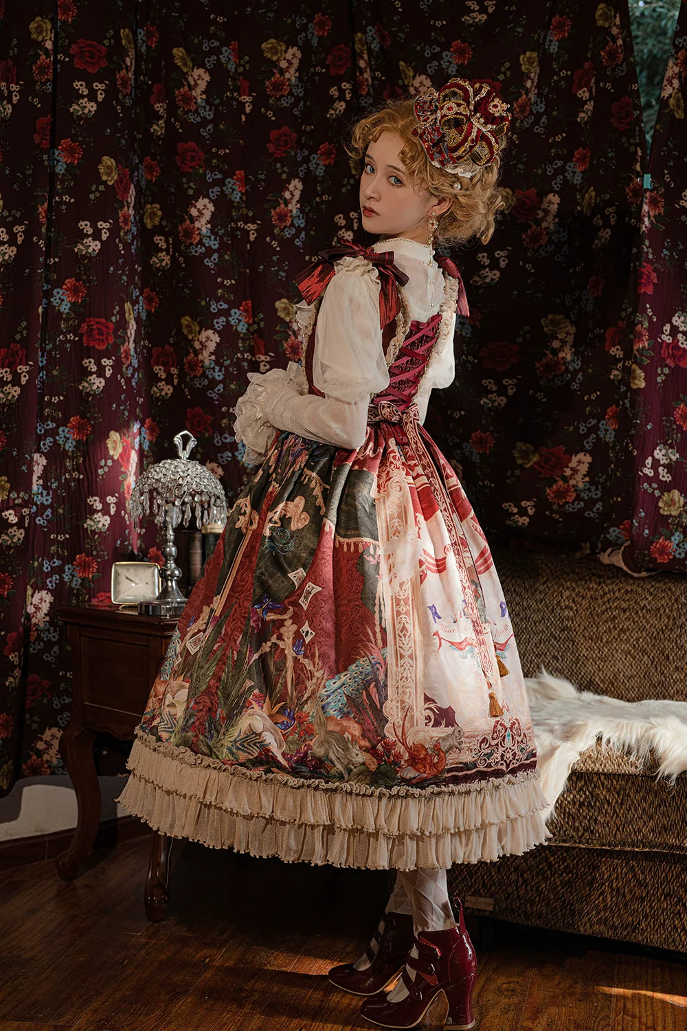 Miss Point - Kaleidoscope - Classical Lolita Shirt Dot Gauze Detachable Puff Sleeve Blouse Customized