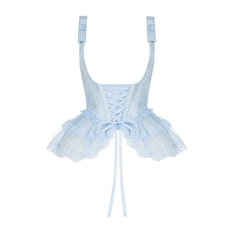 With PUJI - Sea Salt Iced Tea - Classic Lolita Dress, Fishbone Bodice