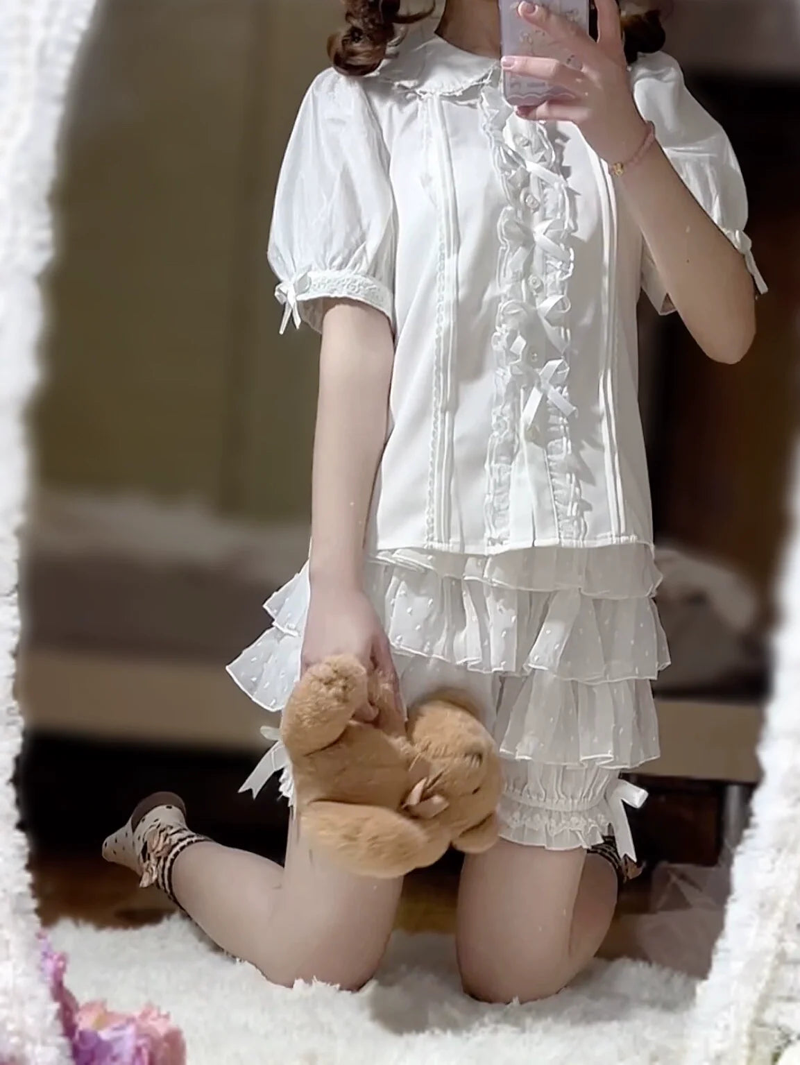 DMFS Lolita - Daily Lolita Bloomers Safety Anti-Flash Lace Shorts