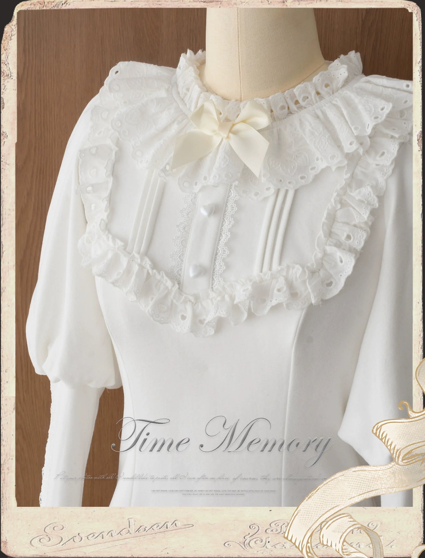 Time Memory - Cozy and Warm - Elegant Lolita Shirt Slimming Mutton Sleeves Blouse