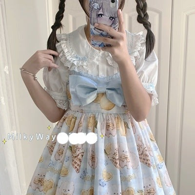 Milky Way - Peter Pan Collar Kawaii Lolita Blouse