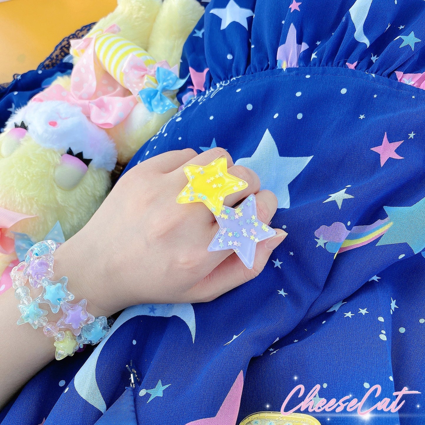 Cheese Cat - Buling Crystal Summer LolitaSweet Bracelet