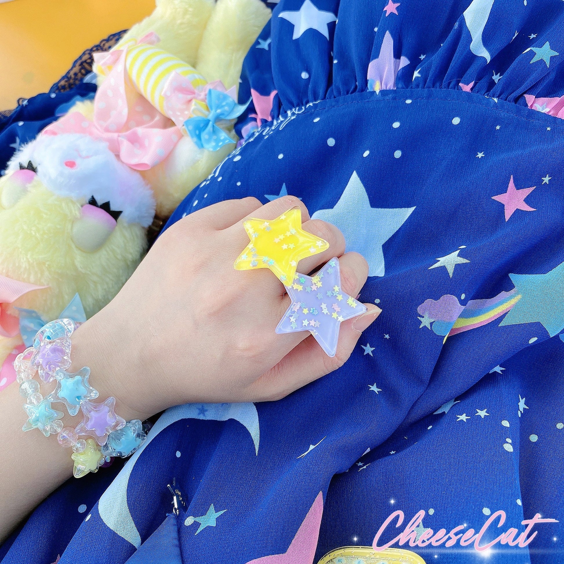 Cheese Cat - Buling Crystal Summer LolitaSweet Bracelet