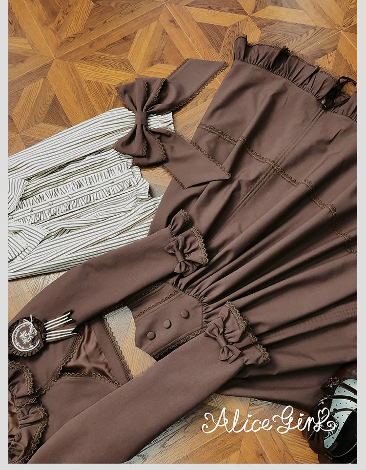 Alice Girl - Duke of Victoria - Classic Lolita SK & Overskirt Set