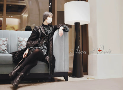 Arca et Ovis - Magic Academy G - Ouji Lolita Overcoat Embroidered Gothic Prince Long Coat