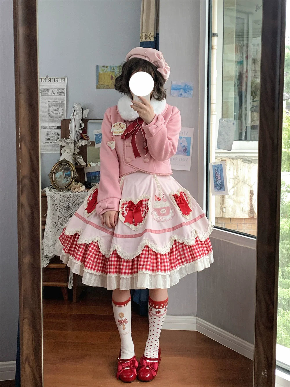 LeMiroir - Winter Solstice - Elegant Lolita Winter Short Coat & SK