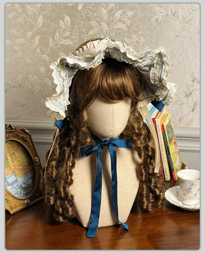 Alice Girl - Sea Salt Fairytale - Sweet Lolita Headdress Built-in Wire BNT and Bow KC