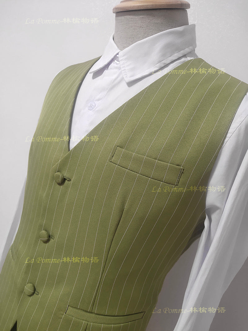 La Pomme - Ouji Lolita Stripe Suit Multicolor Custom Size