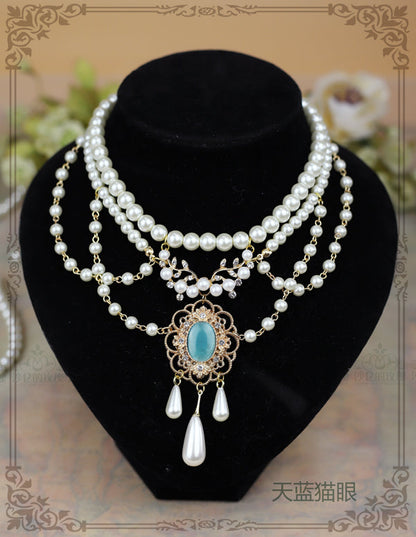 Rose of Sharon - Theresa - Vintage Wedding Lolita Necklace