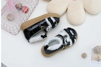 Fairy Godmother - Winter Girly Lolita Shoes Lolita Ankle Strap Shoes