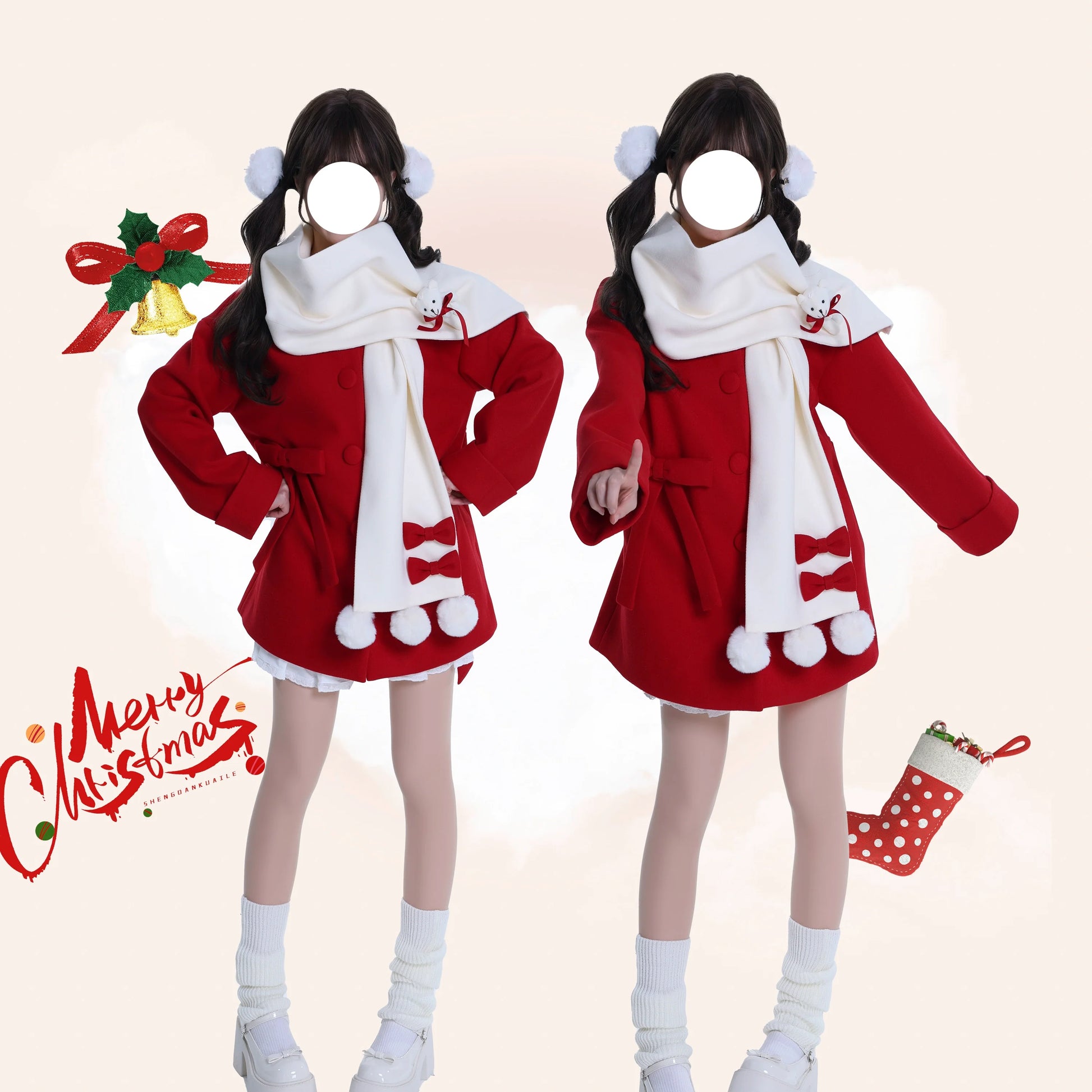 Platycodon House - Winter Sweet Lolita Coat Long Scarf Outerwear