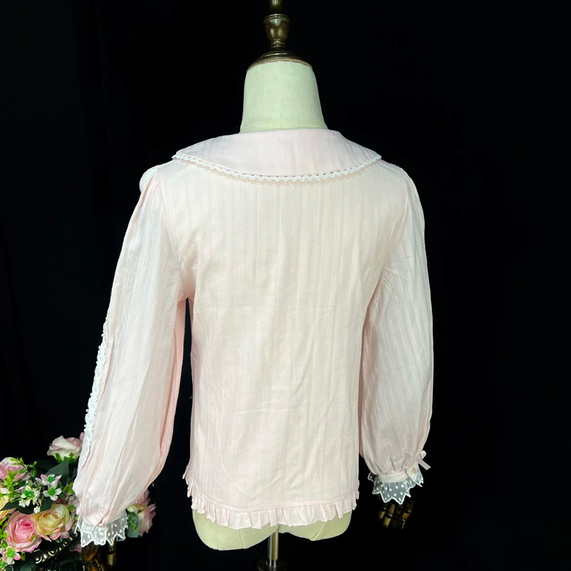 DMFS Lolita - Sweet Lolita Long Sleeve Shirt with Doll Collar