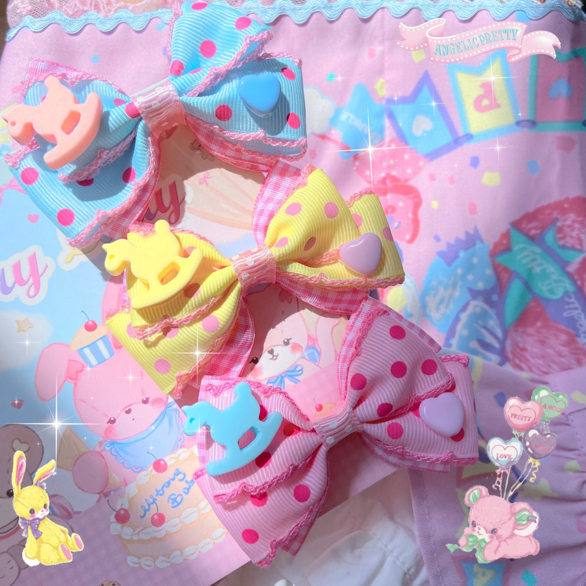 Bear Doll - Augustina - Sweet Lolita Bow Hair Clip