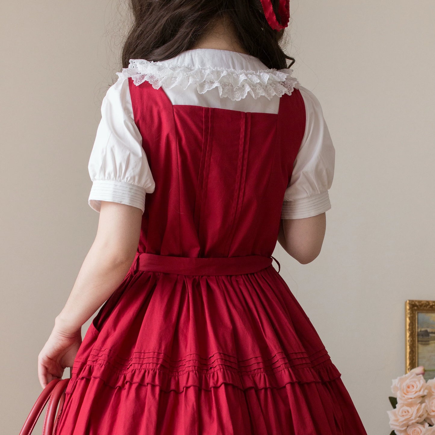 MIST - Semi-sweet Milk Cake - Sweet Lolita Short Sleeve Blouse with Lace Peter Pan Collar