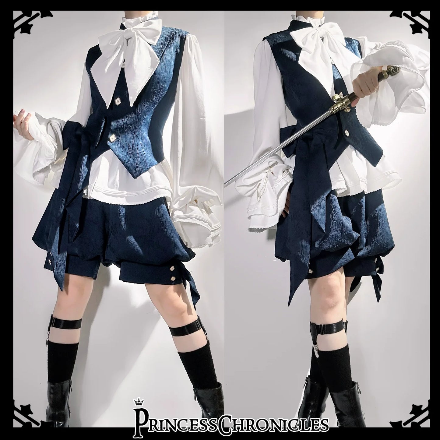 Princess Chronicles - Rabbit - Vintage Lolita Jacket Rabbit Ear Set Lolita Vest