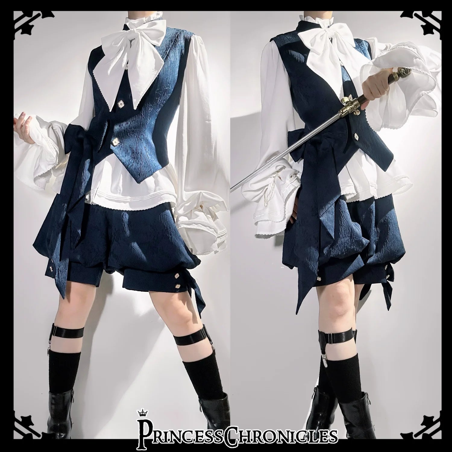 Princess Chronicles - Rabbit - Vintage Lolita Jacket Rabbit Ear Set Lolita Vest