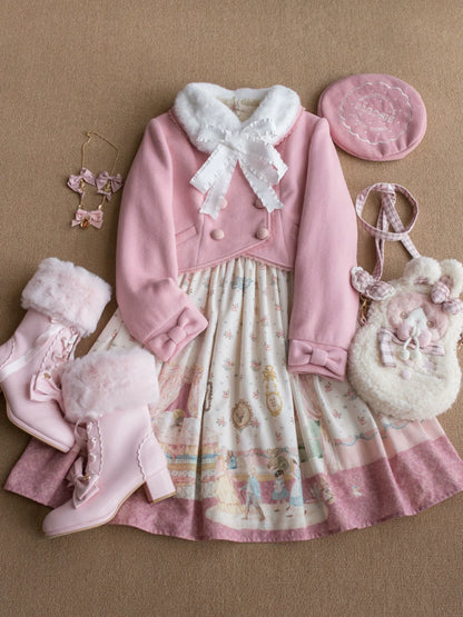 LeMiroir - Winter Solstice - Elegant Lolita Winter Short Coat & SK