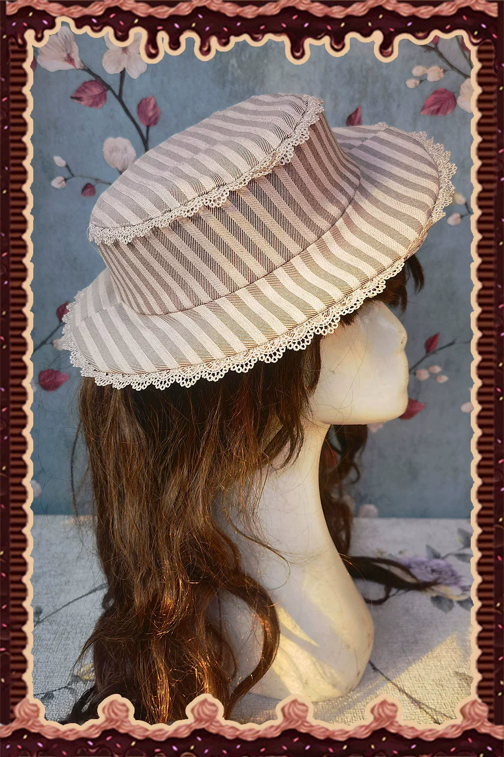 Infanta - From Afar - Vintage Striped Peppy-Style Lolita JSK & Cape