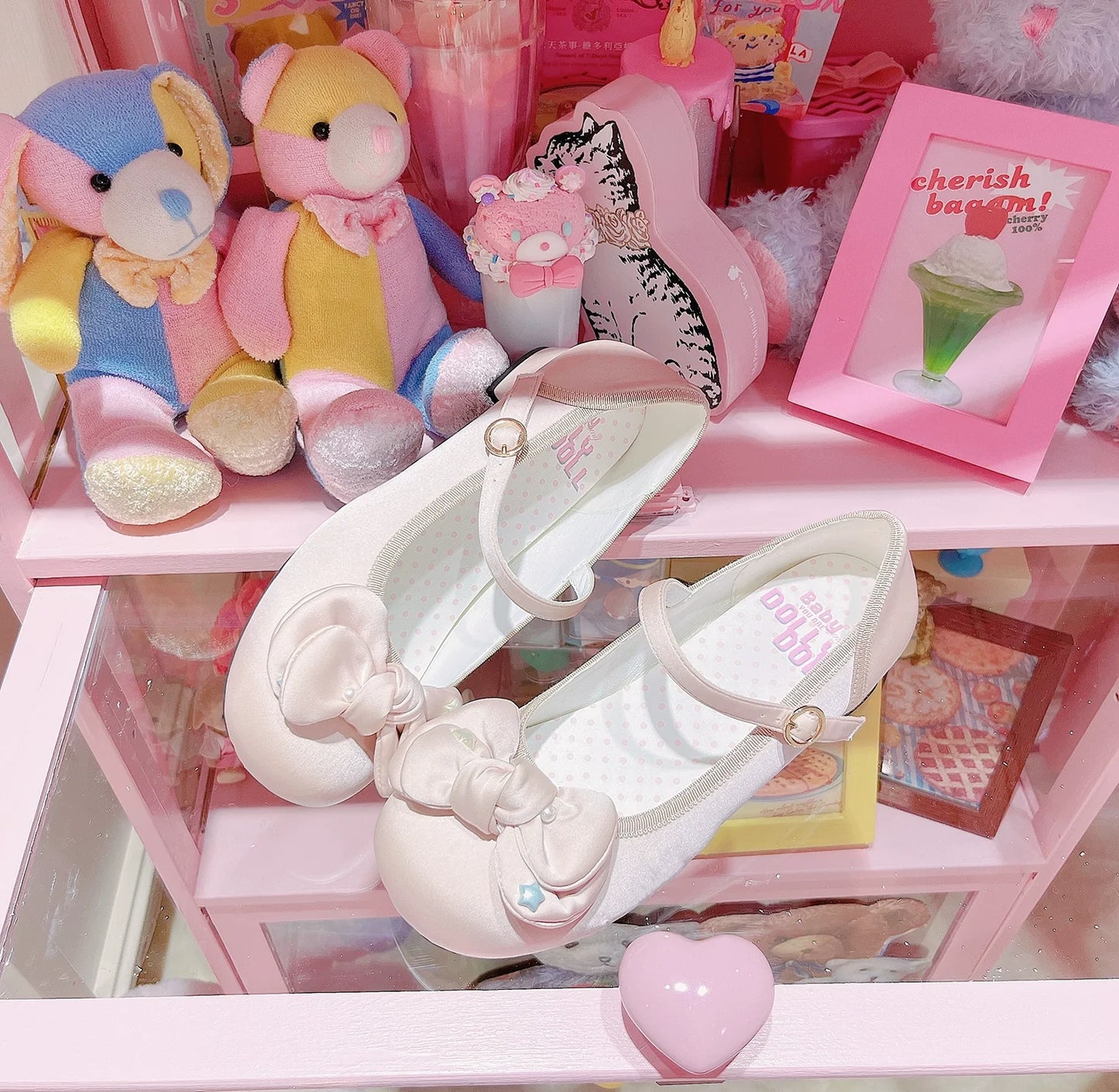 Dolly Doll - Little Fat Ding - Sweet Lolita Shoes Low Heel Round-toe Shoes