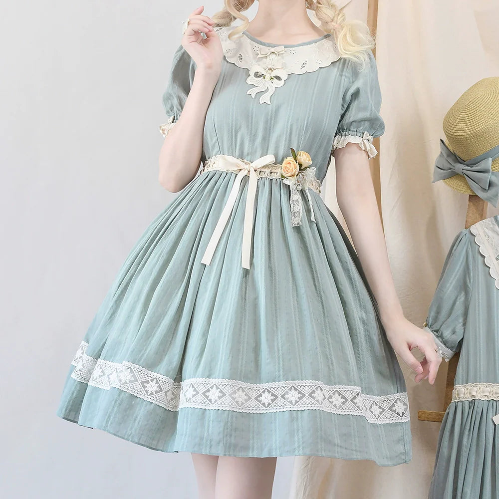 Miss Point - Customized Elegant Lolita OP Dress Cute Daily Girl Short Lolita Dress