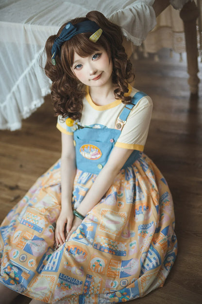 Miss Point - Daisy Lemon - Kawaii Lolita Lemon Print JSK Customized