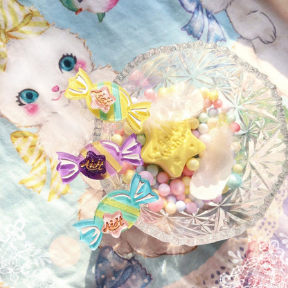 Halloween Alice - Rainbow Candy - Sweet Lolita Ring Hairclip