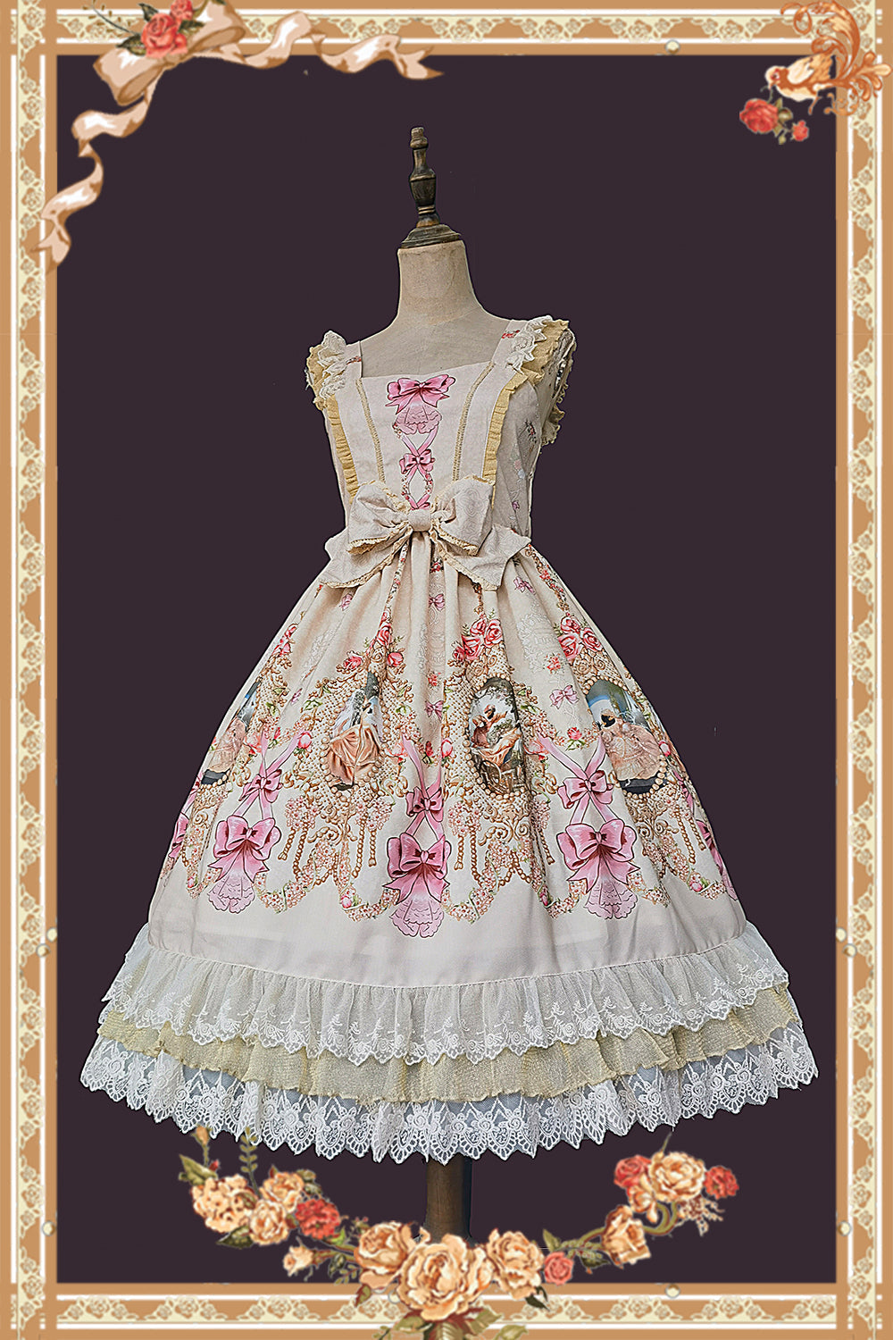 Infanta - Fairytale Town Prom - Printed Tea Party Classic Lolita JSK Suit