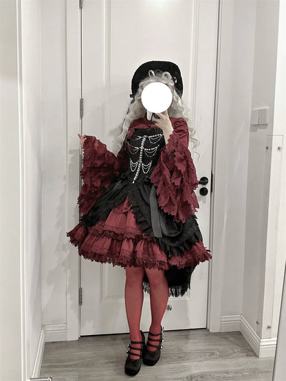 LeMiroir - Saint - Gothic Lolita Bolero Skirt Mermaid Dress Corset