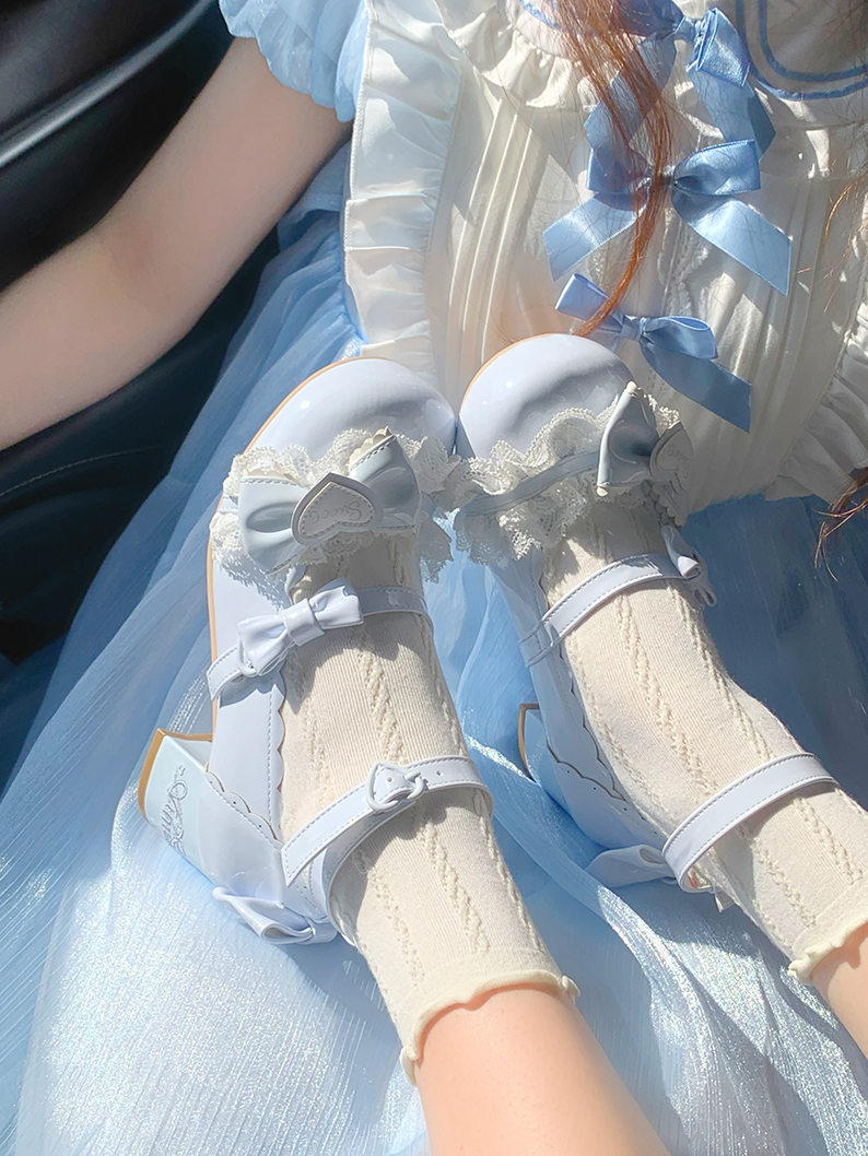 Aimee - Sakura - Sweet Lolita Heels Cute Mid-heel Mary Jane Shoes
