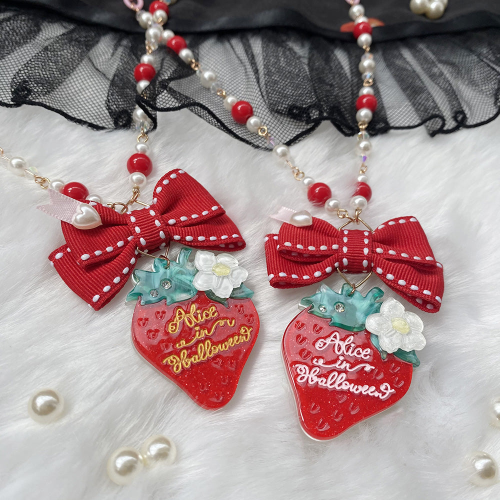 Halloween Alice - Lolita Strawberry Accessory Set
