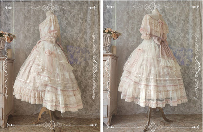 Garden Cat - Sunset Realm Lolita Bride Gorgeous OP FS