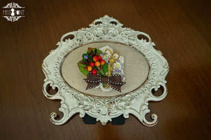 Miss Point - Forest Lolita Small Straw Hat Clip KC Accessory