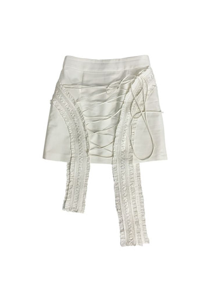 Tight White Skirt【s0000001823】