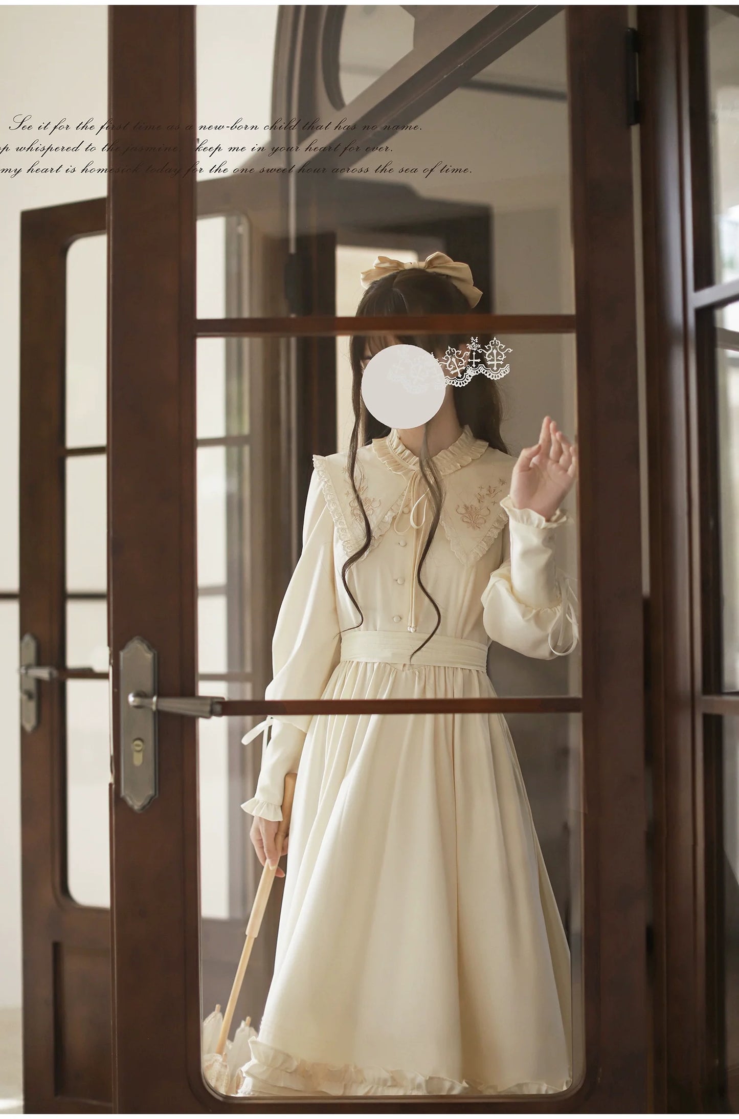 HuTaoMuJK - Wind Kiss Tulip - Classic Lolita OP Elegant Lolita Cardigan