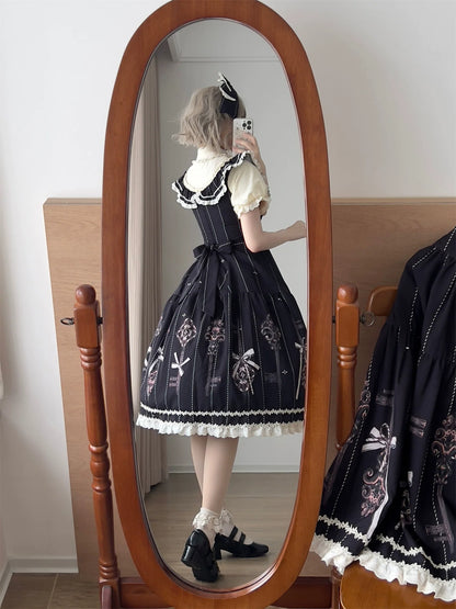 Uncle's Workshop - Secret Key - Classic Lolita Dress Suit, Key Print