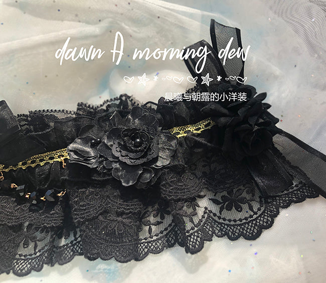 Dawn and Morning - Flower Wedding Lolita Accessories Headdress Set